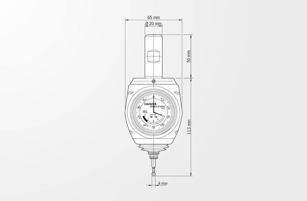 haimer 3d sensor dimensions