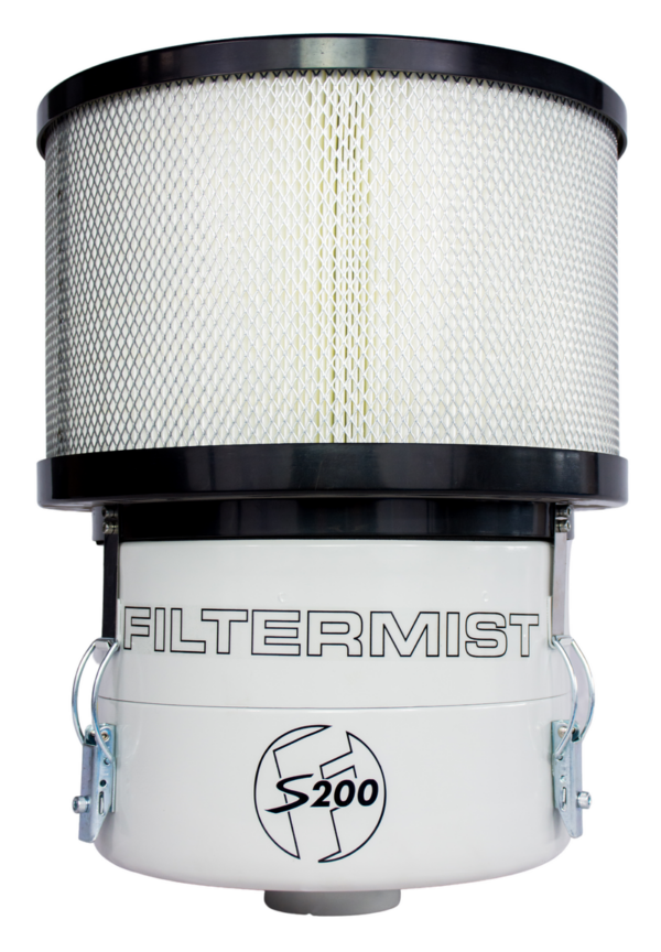 Filtermist S200 oil mist collector – compact CNC extraction unit for small machines in South Africa