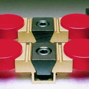 Machinable Uniforce Clamp by Mitee-Bite, compact CNC workholding solution for flat, round and irregular parts, available from Vertech South Africa